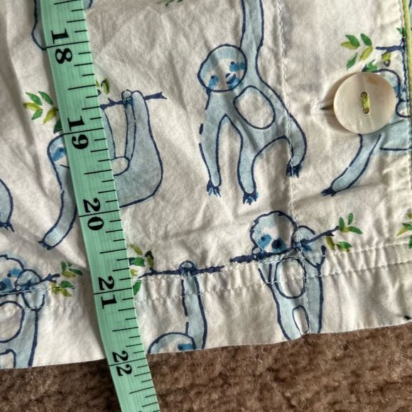 NEW NWOT Roller Rabbit Sleepy Sloth Liza Lounge Set Pants & Top Pajamas Size nXS - Picture 12 of 13